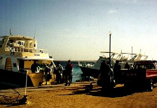 Early in morning at the boats