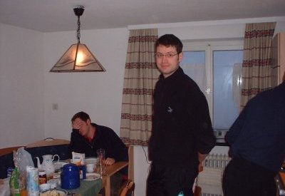 Criss at Breakfast before his Red Bull...